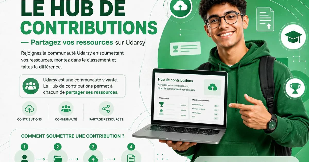 Le Hub de contributions — Partagez vos ressources sur Udarsy